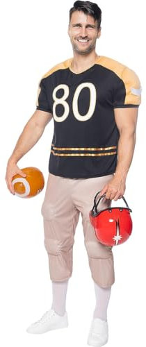 Funidelia | Muskel American Football Kostüm mit Zubehör für Männer für Herren Rugby & Quarterback - Kostüm für Erwachsene & Verkleidung für Partys, Karneval & Halloween - Größe S