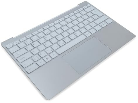 Dell XPS 9315 Sky Palmrest, Touchpad & CZECH/SLOVAK Backlit Keyboard - 04N9X3 + 083PM2 (6KC83) (Renewed)