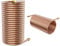 Aufun 10m Spirale Kupferrohr 22 Kreis 12x1mm für Kaminrohr mit 125mm Innendurchmesser, Anschlüsse Küche/Pool 1/2 Zoll Messing Heizung Copper Tubing Wärmetauscher Heizspirale Wasser Spirale