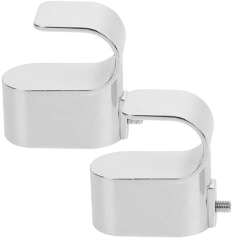 PENIKOKO Supports pour Tringle à Vêtements en Alliage De Zinc Épaissi, Fixation Murale Stable, 2 Pièces, Accessoire pour Penderie, Placard, Salle De Bain, Installation Rapide