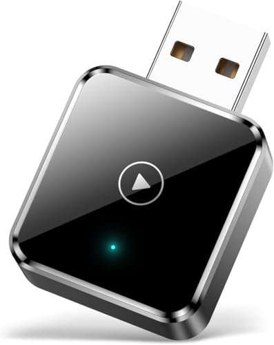Mini CarPlay Wireless Adapter for iPhone - Wireless CarPlay Dongle Box, Converts Wired CarPlay to Wireless, Plug and Play Wireless Adapter for Apple CarPlay, Compatible with iPhones Running iOS 12+