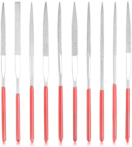10 Stück Mini Feilen,Nadelfeilen Set Metall,Metall Diamantnadelfeilen-Set für Holz, Stein,Kunststoff