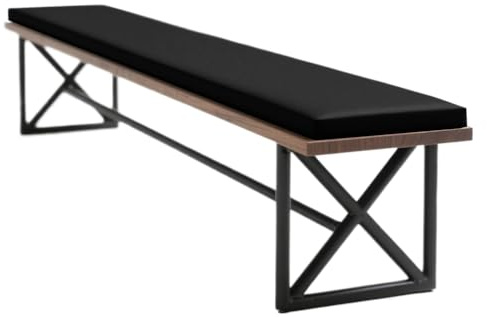 WLXFF Leder Bankauflage mit Reißverschluss, Waschbare Bierbankauflagen Gepolstert Auflage bankauflage Outdoor sitzauflagen gartenmöbel für Biertisch,No8,220X30X3CM
