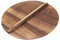 YWJLQH Couvercle Rond En Bois pour Wok avec Poignée, Accessoire de Cuisine, Usage Domestique, 26cm