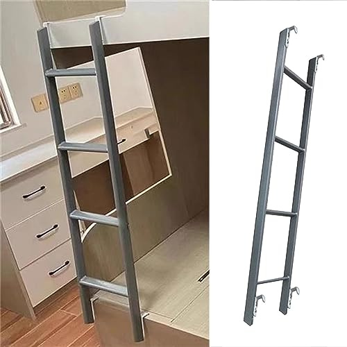Scala regolabile per letto a castello per uso interno/esterno, design salvaspazio universale, capacità di carico di 99,8 kg, perfetta per camper e spazi ristretti, ganci di facile installazione