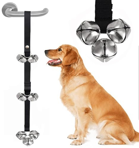 MINGZE Cane Formazione Campanelli, Cane da campana del cane Bells Cucciolo di addestramento del WC, campanello interno di addestramento
