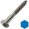 D2D | VPE: 10 Stück - Sechskant-Holzschrauben - 6 x 60 mm - DIN 571 - Edelstahl A2 VA