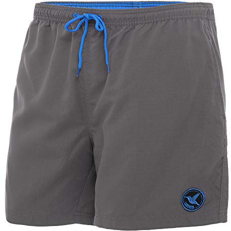 Ladeheid Badehose Herren Bequeme Badeshorts Lang mit Seitentaschen und Schnürchen, Badeshorts Herren mit Netzfütterung – Perfekt für Sommer, Strand und Schwimmbad – LA40-128 (Grau, L)