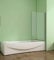 Aica Sanitär Duschwand für badewanne 75x140cm Aica Sanitär Badewannenaufsatz Duschabtrennung
