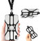 ROCONTRIP Phone Lanyard Silicone Case Cell Phone Lanyard Strap with Adjustable Neck Strap and Finger Ring Stand for 4.7 to 6.5 inch Universal Smartphone