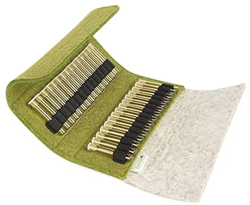 OMEO Filzetui für 30 Globuli Gläser, Grün/Grau