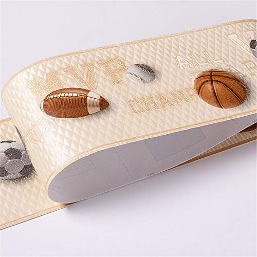 Frise Murale Autocollant Papier Peint Autocollant imperméable en PVC Plinthe Autocollant de cuisine et de salle de bain Décor MuralBoule jaune 10.5cm X 500cm