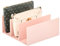 mDesign Clutch Organizer – praktische Handtaschen Aufbewahrung mit 5 Fächern für Clutches, Geldbörsen, Kartenetuis etc. – Portemonnaie Ablage aus Kunststoff – hellrosa