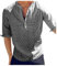 Dasongff Herren Hemd Kurzarm Stehkragen Freizeithemd Streifen Hemden Sommerhemd Businesshemd Sommer Slim Fit Casual Leicht Shirts Einfarbig Basic Men´s Shirt für Männer