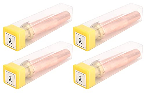 Eujgoov 4pcs Embouts de Torche de Coupe au Oxygène et Mélangés pour équipement de Soudage au Gaz(2#)