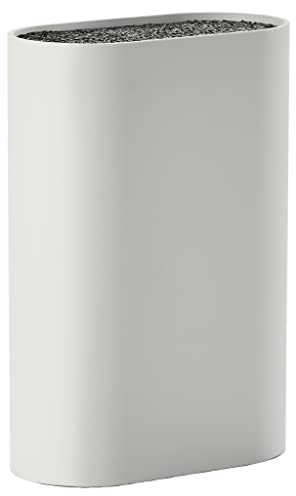 Zone Denmark Singles Messerblock ohne Messer, Knife Block, Messerhalter, Messerständer, Aufbewahrung von allen Messern, 17 x 9 cm, Höhe 24 cm, Warm Grey (Grau)