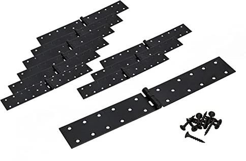 KOTARBAU® 10er Set Kistenband 300x45 mm Gerollt Schwarz Möbelscharnier Möbelband Robust