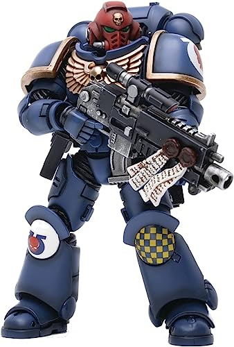 JOYTOY 1/18 Warhammer 40K Ultramarines Heroes of The Chapter Action Figuren (Bruder Veteran Sergeant Castor)