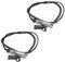 Frankberg 2x ABS Sensor Raddrehzahl Hinterachse Links Rechts Kompatibel mit 1er E81 E82 E87 E88 2004-2013 3er E90 E91 E92 E93 2004-2013 Replace# 34526762466