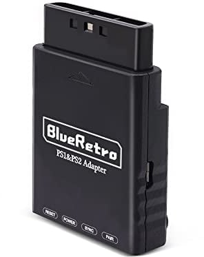 XBERSTAR Adaptateur Bluetooth Adaptateur Contrôleur Wireless Contrôleur Prise en Charge de la Console de Jeu PS2 PS2 (Black)