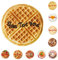 Gestalten Personalisierte Decke mit Foto Text,Lustige, runde Waffeldecke Personalisiert, Hochzeitsgeschenke Personalisiertes Geschenke Kinder für Fotodecke Halloween Decke