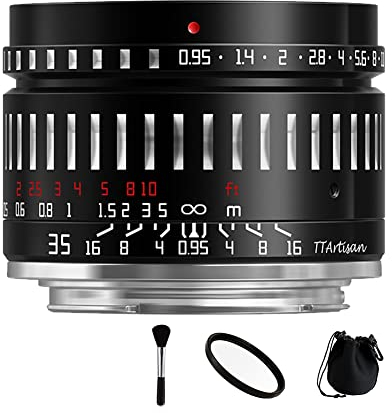 TTArtisan Objectif grand angle 35 mm F0.95 APS-C pour appareils photo sans miroir Sigma/Leica/Panasonic monture L