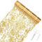 Yotako Tischläufer Gold, 28cmX5m Tischband mit Beschicht in Glänzend Golden, Polyester Tischdeko Herbstlich für Table Hochzeit, Ostern, Weihnachtlich oder Festival Neujahr