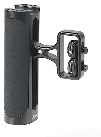 FOTGA Mini Seitengriff, Links und Rechts Einstellbar Handgriff Side Handle Grip mit 1/4-20 Schrauben und Kalter Schuh Halterung für DSLR Spiegellose Kamera Cage Rig Kamerakäfig Video LED Licht