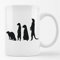 Huuraa Tasse Erdmännchen Silhouette Geschenk 330ml Weiß Erdmännchen Präsent