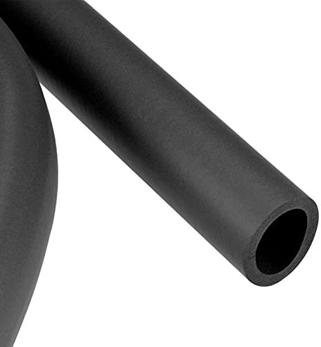 YOKIVE 2uds Espuma Tubería, Goma Aislamiento Tubo Cubiertas | Mango Agarre Protección, Bueno para Gimnasio Equipo Cobre Tubería (Negro, 22mm ID 32mm OD 1m)