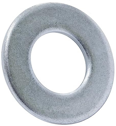 AERZETIX - C67582 - Set di 100 rondelle piatte M8 - in acciaio zincato - DIN 125 - costruzione in legno montaggio avvitato vite dado serraggio tenuta fissaggio meccanica