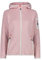 CMP Damen Giacca In Knit-tech Da Donna Con Cappuccio Fisso Jacke, Rosa-weiß, 40 EU