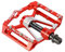ENJOHOS Fahrradpedale CNC Aluminium MTB Pedale,3 abgedichtete Lager,rutschfeste CNC-Aluminium-Fahrradplattform, 9/16 Zoll Pedale für Rennrad, MTB, BMX,E-Bike (Rot)