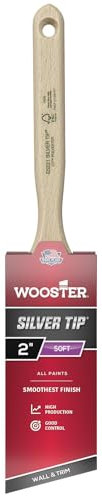 Wooster Pinceau biseauté pour mur et garniture - 5,1 cm - Pointe argentée