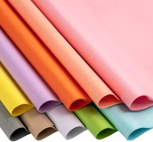 Papier de Soie Coloré - 120 Feuilles (50x70cm) : Idéal pour l'Emballage Créatif et les Projets Artisanaux