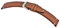 MANUFAKTURWERK Uhrenarmband Altona | Leder | für Damen und Herren | Silberne Schließe, Größe:M (Standard). 20/16 mm, Farbe:Cognac