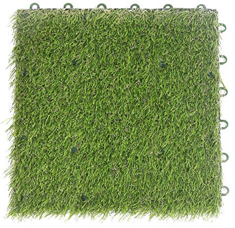 Restokki 3cm Turf Plastic Grass Bottom Waterproof Grass Board Splice Board Lawn Artificial Rug for Balconies Interior Courtyard