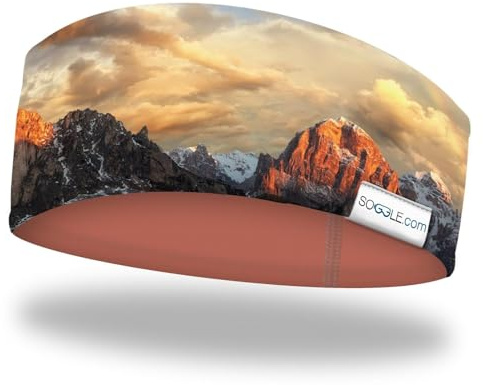 SOGGLE Stirnband mit Wendedesign - weiche Haptik, Headband mit leicht asymetrischem Schnitt, atmungsaktiv und wärmeisolierend