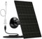 Vuebee Panneau solaire 7 W pour caméra de sécurité, chargeur de panneau solaire USB C pour appareil photo, panneau solaire USB compatible avec Eufycam et caméra à batterie rechargeable DC 5 V, étanche
