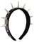 Nieten-Stirnband, Punk-Stirnbänder, Rock-Kopfbedeckung, Vintage-Leder-Haarteile, Nieten, Haarband, Haarteile für Party