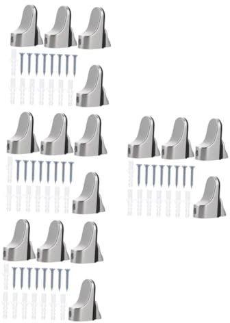 Angoily 16pcs Adjustable Floating Glass Shelves Bracket Heavy Duty Shelf Support for DIY Home Office Kitchen