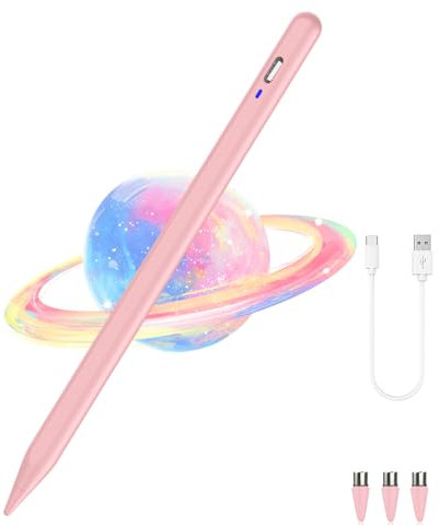 Luntak Tablet Stift für Android,POM-Spitze Touchscreen Stift Magnetic Handy Stift,Type-C Eingabestifte Kompatibel mit Samsung/Mi/Huawei/Vivo/Lenovo und andere Android-Smartphone und Tablet,Rosa