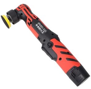 WODHMIEY Mini polisseuse sans fil 12 V – Vitesse 6 vitesses, 5 mm et 12 mm excentrique, moteur sans brosse, 2 batteries de 2000 mAh, système de changement rapide pour l'entretien du véhicule, les