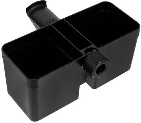Mikrofonständer Becherhalter mit Ablage, Schwarz, Kunststoff | Klemmbar 14–23mm, für Becher bis 8, 5cm, Hält Kopfhörer, für Live Bühne