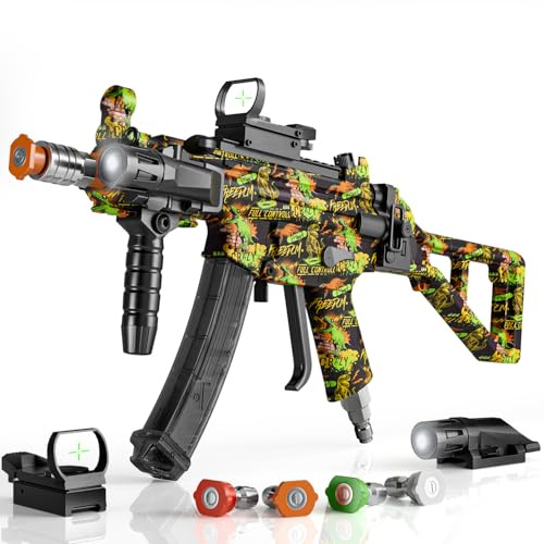 MP5 Model Pressure Washer Gun with Swivel & 4 Nozzles, 3600 PSI High Pressure Spray Gun with 3/8 Quick Connect Plug, Swivel Gun Compatible with Foam Cannon, Power Washer Accessories (Green)