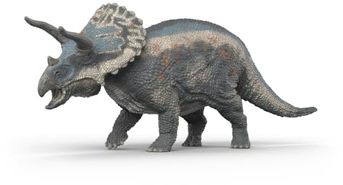 Schleich Dinosaurs | Triceratops 15050 | ab 3 Jahre | 22 x 7 x 9 cm | Dino mit beweglichem Kopf | Dinosaurier Spielzeug zum Sammeln | Geschenk für Mädchen & Jungen