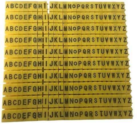 Kabelbeschriftung 260 stücke AZ Brief 4mm2 Netzwerk Ethernet Draht Anzahl Label Rohr Kabel Marker für Büro