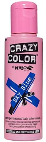 Crazy Color - 2 colori semi-permanenti per capelli, 100 ml, colore: azzurro cielo