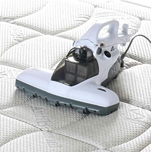 Evergreenweb - Aspirapolvere portatile per Materasso con LAMPADA UV Antibatterica con filtro HEPA lavabile Sterilizzatore per Casa contro Acari ULTRA BRUSH Multifunzione x Cuscini Letti Coperte Divani