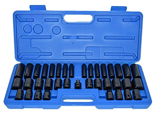 Toolzone 38Pc 3/8 and 1/2 Shallow and Deep Impact Sockets
